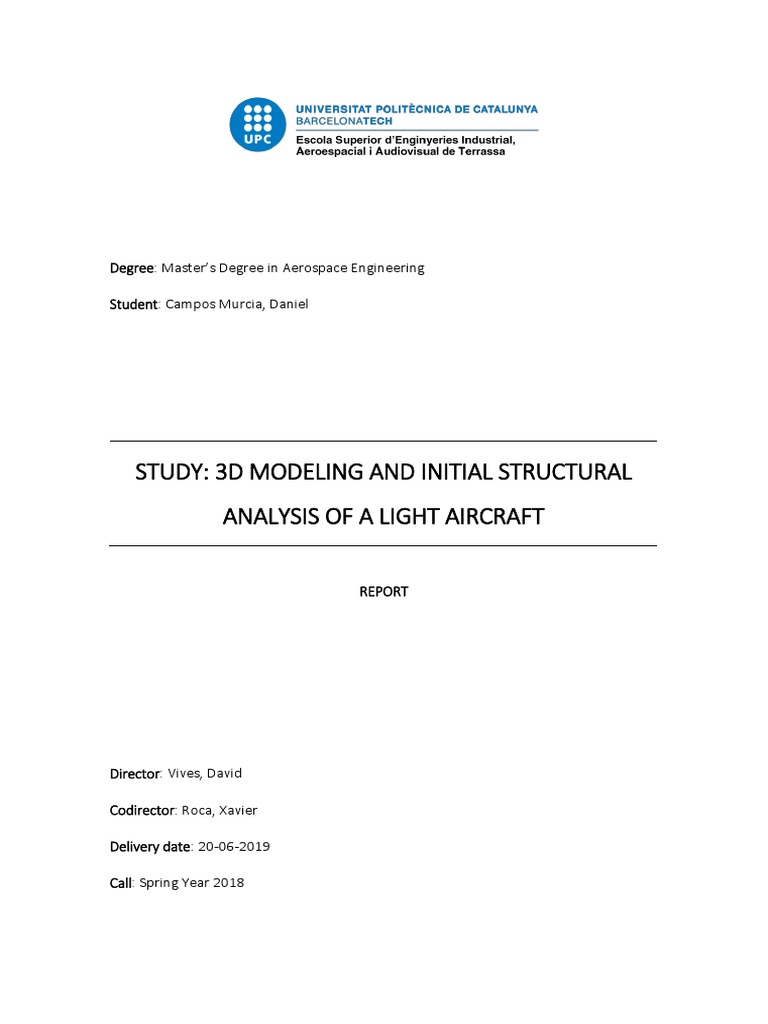 3D Modeling and Initial Structural | PDF