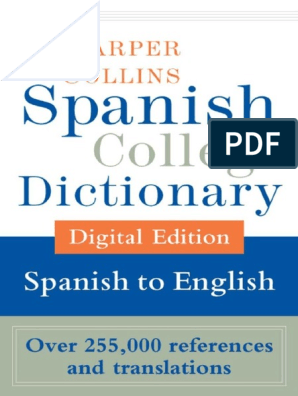 HarperCollins Spanish-English College Dictionary, PDF, Stress  (Linguistics)