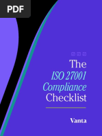 Vanta ISO27001 Checklist