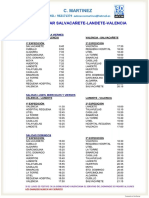 Horario Linea Regular