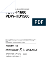 PDW-F1600 HD1500 Operation Manual E