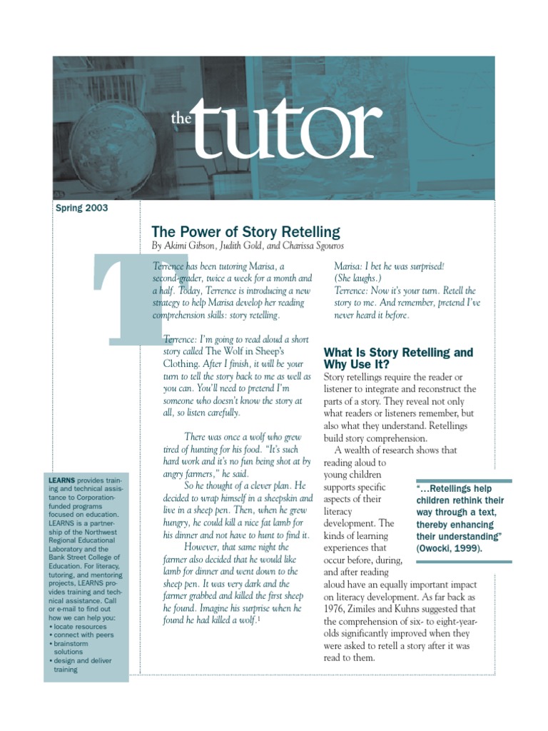 Enhancing Comprehension Through Retelling | PDF | Reading Comprehension ...