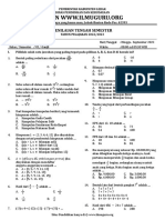 Soal PTS I Matematika VII