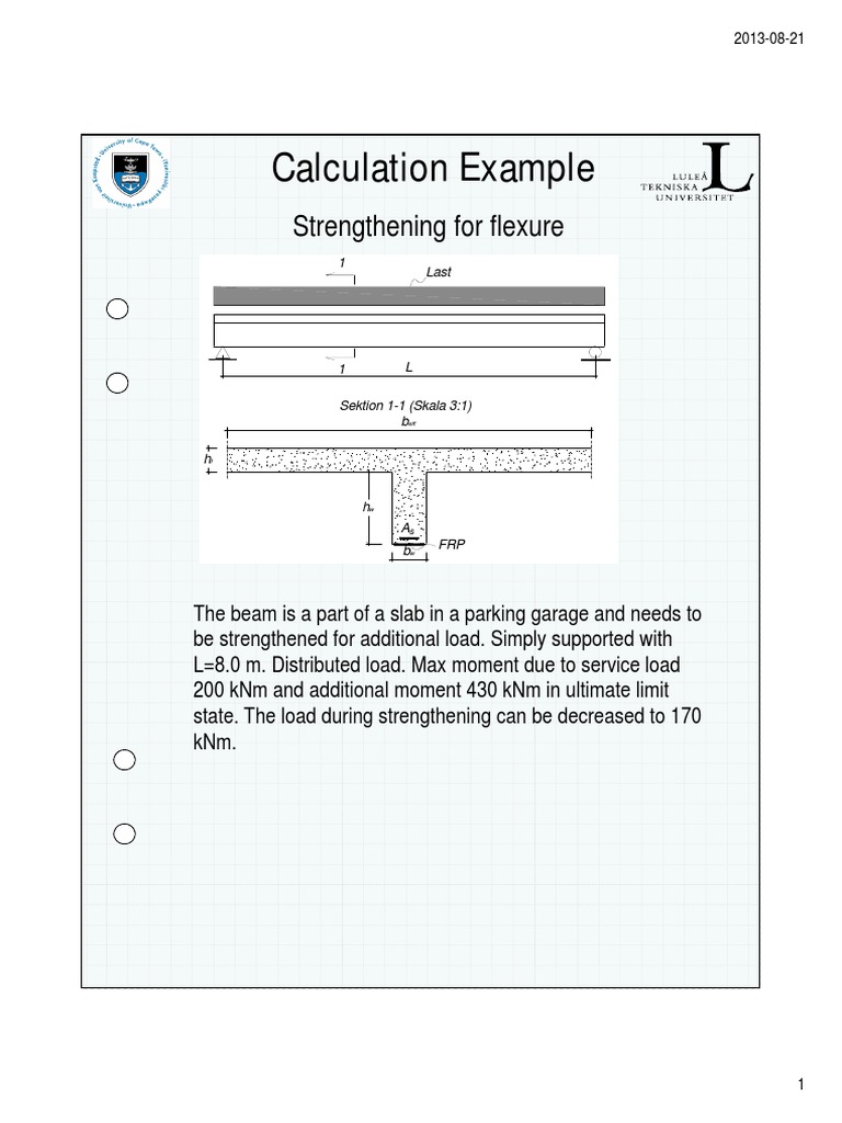 Design Example Flexure 2013-08-20 | PDF | Building Materials ...