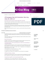 00-LPG Gas Unit Conversion Values - KG, Litres, MJ, KWH & M