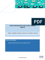 TEMA 2 Origen Unidades de Guías Caninos en La Policía Nacional