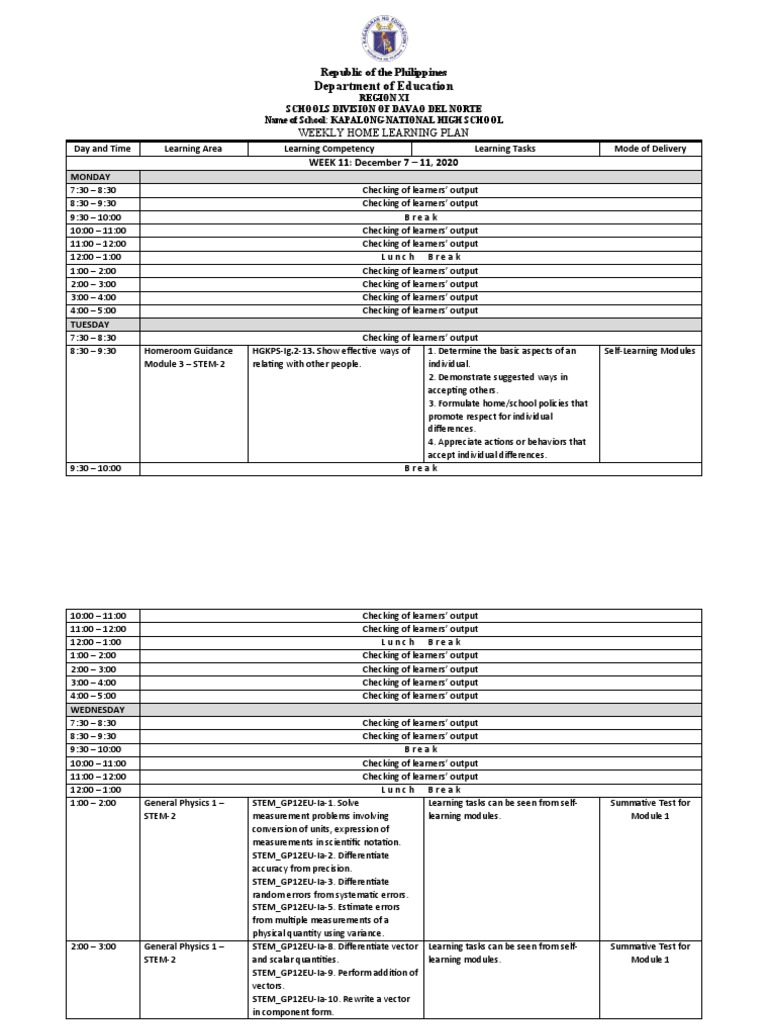 weekly-home-learning-plan-1207-1211-pdf-learning-euclidean-vector