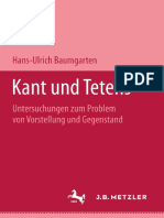 Kant Und Tetens Untersuchungen Zum Problem Von Vorstellung Und Gegenstand (Hans-Ulrich Baumgarten (Auth.)) (Z-lib.org)
