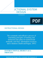 Instructional System Design