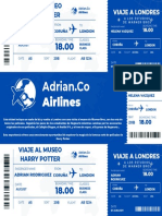 Blue Modern Airlines Ticket (1)