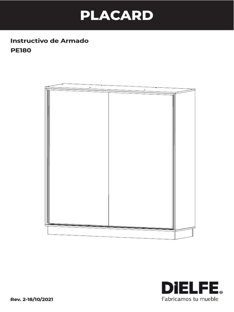 Pe180 Instructivo De Armado Pdf Herramientas Ingeniería Mecánica