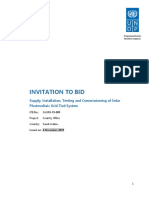 Solar PV Bid Invitation