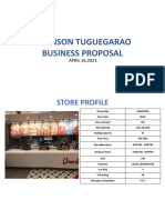 Robinson Tuguegarao Business Proposal: APRIL 16,2021