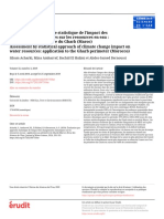 Revue Des Sciences de L'eau Journal of Water Science