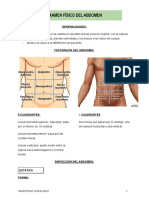 Abdomen: inspección, percusión y palpación