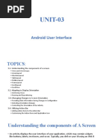 UNIT-3 Android User Interface