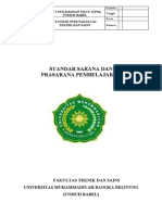 6.1 STANDAR Aspek Sarana Dan Prasarana Pembelajaran UPPS