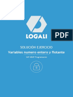 Solución Ejercicio: Variables Numero Entero y Flotante