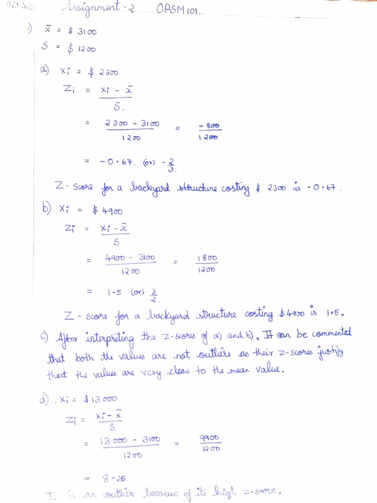 Opsm101 Assignment 2 Jainam S Jain | PDF