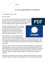 ConJur - André Cilurzo - Excesso de Dados Nas Organizações