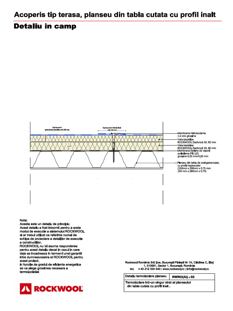 Detaliu de Camp ROCKWOOL DachrockREI 60 PDF