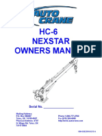 HC-6 Nexstar Owners Manual: Serial No.
