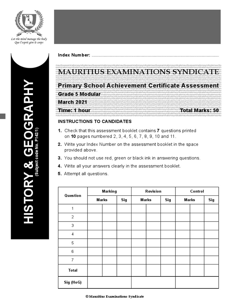 PSAC History and Geography Modular Grade 5 P 142 1 PDF