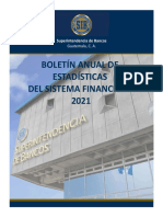 Boletín Anual de Estadísticas Del Sistema Financiero 2021