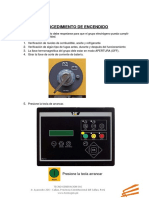 Instructivo Basico de Procedimiento de Encendido