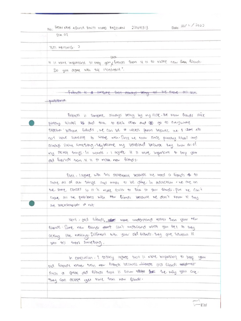 Test Writing 2 | PDF