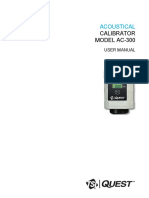 TSI Quest AC-300 Calibrator Manual