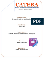 DIARIO REFLEXIVO 1 DISEÑO DE PROGRAMA