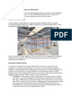 Improving Warehouse Efficiency and Effectiveness