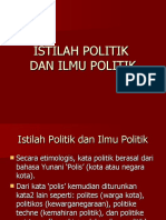 Istilah Politik Dan Ilmu Politik