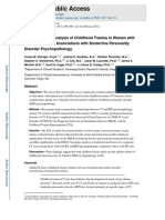 Childhood Trauma Profiles in Women with Bulimia Nervosa Linked to Borderline Personality Disorder Psychopathology