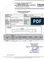 Sertifikat Lab Uji Tarik Plat 6 MM Dept Teknik Metalurgi UI Tiang High Mast