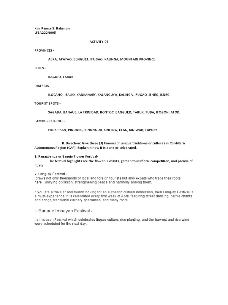 Activity 3 Phl Lit Pdf Metro Manila Philippines