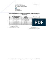 Lista Candidaților Care Au Finalizat Examinarea Medicală La Data de 08.02.2023