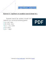 Logarithme Neperien Exercice 2 Terminale