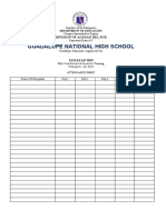 Attendance Sheet