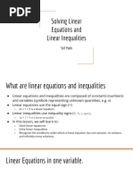 Linear Equations Cheat Sheet | PDF | Slope | Equations