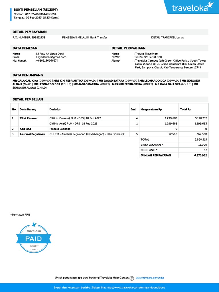 Receipt | PDF