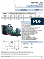 Technical Data: Power Factor Emissions N/A Factor Cos Φ = 0.8 50Hz/1500rpm 3-Phase