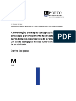 A Construção de Mapas Conceptuais Enquanto Estratégia Potencialmente Facilitadora de Aprendizagem Significativa Da Gramática