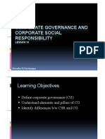 Corporate Governance and CSR