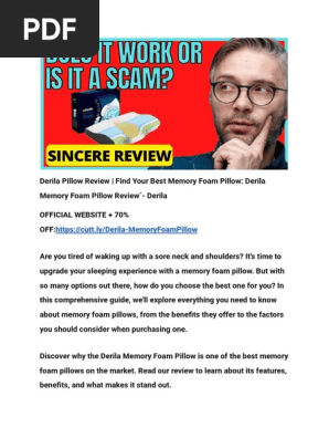 Derila Pillow Review _ Find Your Best Memory Foam Pillow_ Derila Memory Foam Pillow Review´- Derila