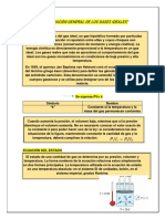 Ley y Ecuación General de Los Gases Ideales
