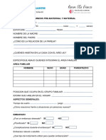 Anamnesis Pre-Maternal Maternal