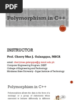 Polymorphism in C++