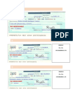 Ejemplos de Cheques